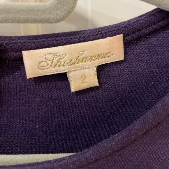 Shoshanna Purple Dress with Belted Waist - Picture 4 of 5